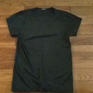 Mimi & Coco Italy short sleeve black cotton top L